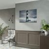 Lighthouse With Black Sky Poster