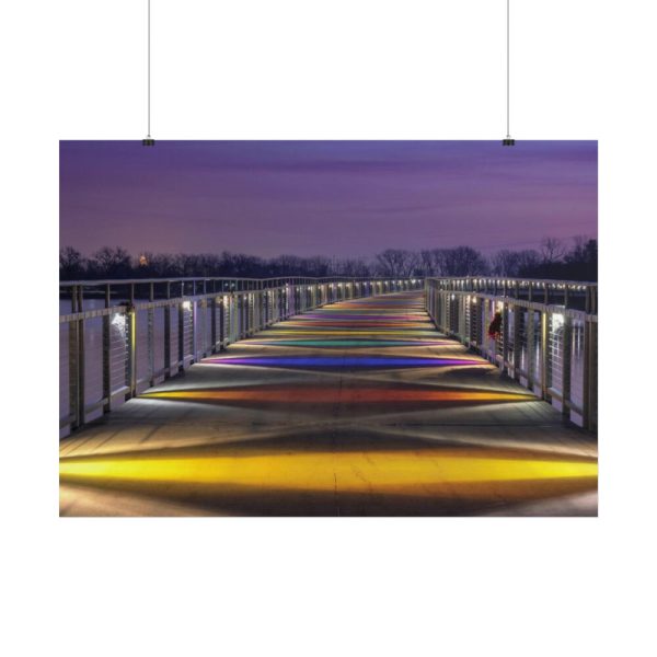 101875-943.jpg Bridge in the Colors of the Rainbow Poster