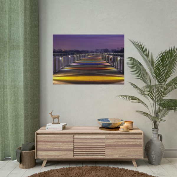 101875-945.jpg Bridge in the Colors of the Rainbow Poster