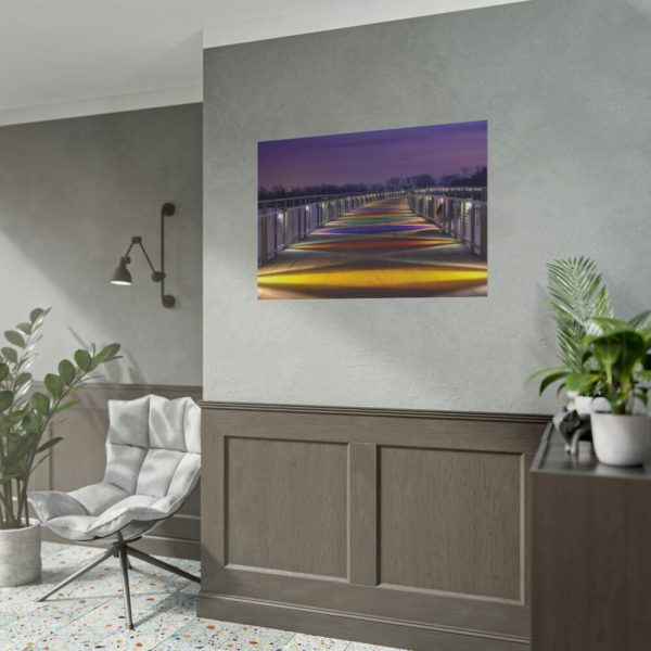 101875-946.jpg Bridge in the Colors of the Rainbow Poster