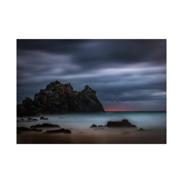 101875-957.jpg Sunset During Storm is Comimg to the Island Poster