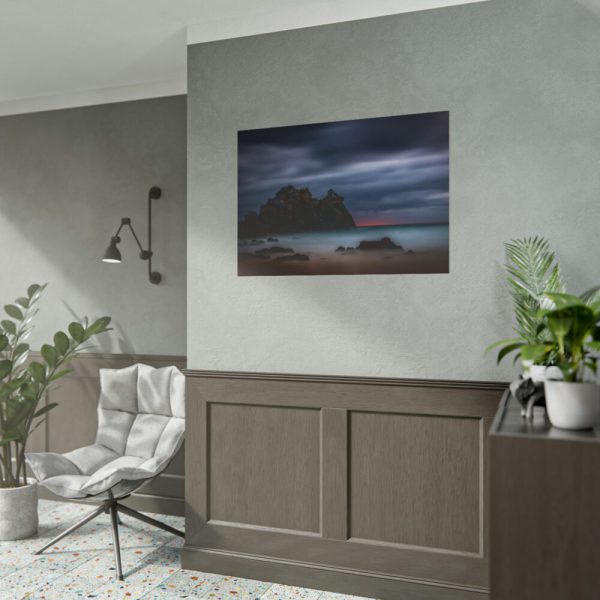 101875-961.jpg Sunset During Storm is Comimg to the Island Poster