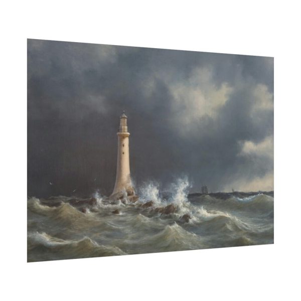 Eddystone Lighthouse by Anton Melbye Poster