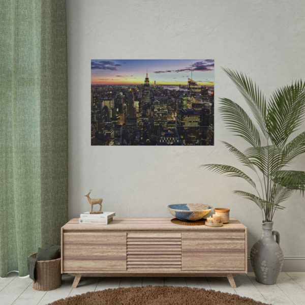 City Building in the Evening Poster
