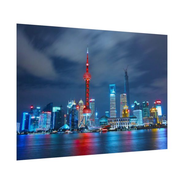 Light Building in the Night Poster