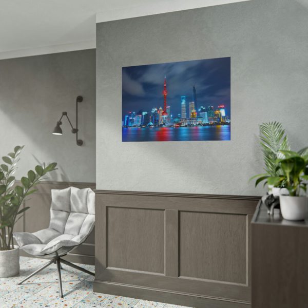 Light Building in the Night Poster