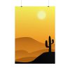 101894-114.jpg Cactus in Desert Poster