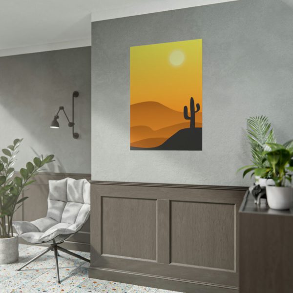 101894-117.jpg Cactus in Desert Poster