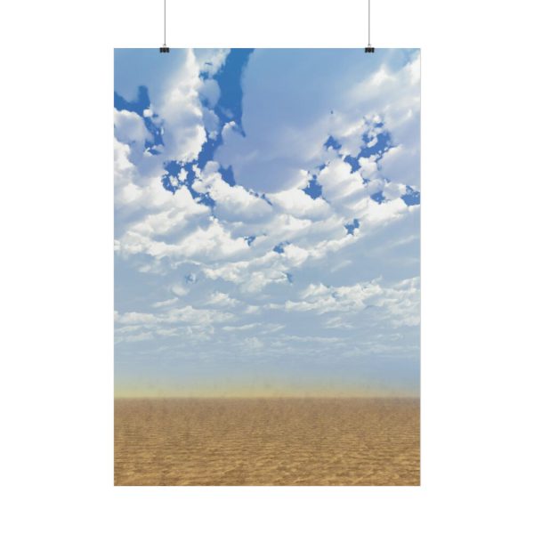 Sand, Sky and Clouds Poster