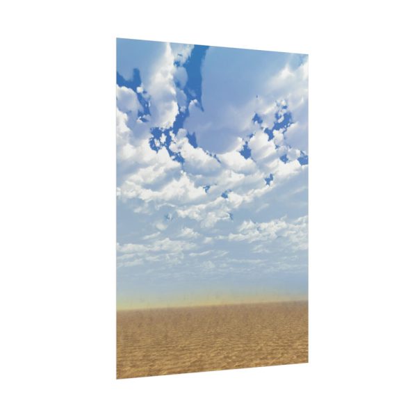 Sand, Sky and Clouds Poster