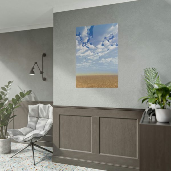 Sand, Sky and Clouds Poster