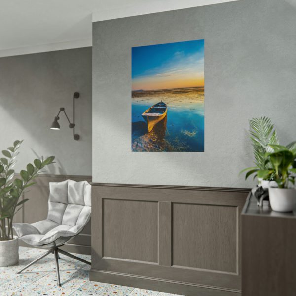 101894-132.jpg Old Boat in the Morning Sunlight Poster