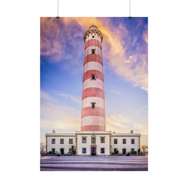 101894-134.jpg Tower With Blue and Yellow Sky Poster