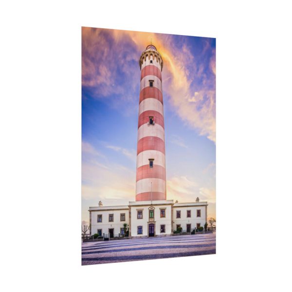101894-135.jpg Tower With Blue and Yellow Sky Poster