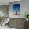 Lighthouse With Starry Night Poster