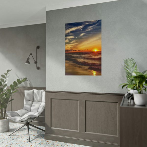 101894-172.jpg Beautiful Sunset Above the Ocean Poster