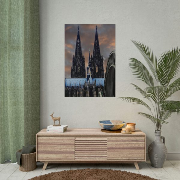 101894-176.jpg Cologne Cathedral Hohenzollern Bridge Poster