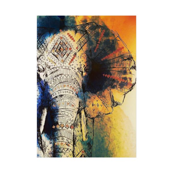 101894-25.jpg Drawing Elephant Colorful Color Poster