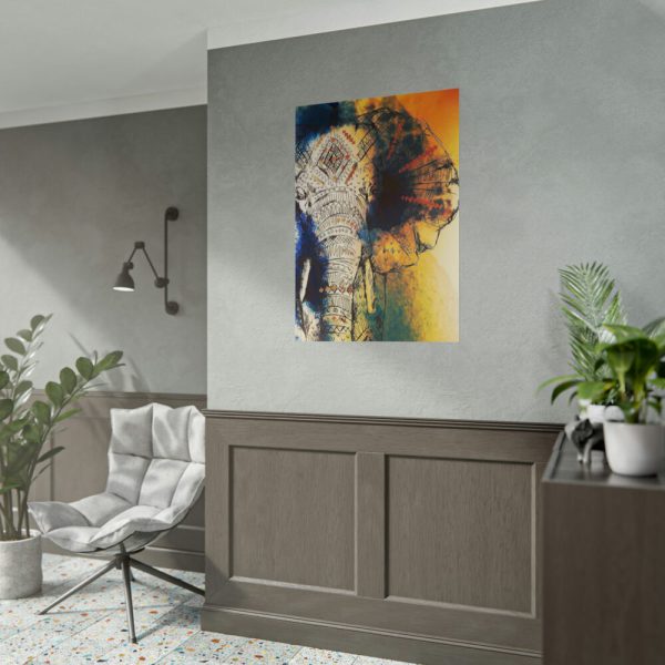 101894-29.jpg Drawing Elephant Colorful Color Poster