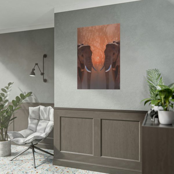 101894-39.jpg Two Elephants in the Zoo Poster
