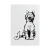101894-40.jpg Illustration of Yawning Cat Poster