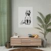 101894-43.jpg Illustration of Yawning Cat Poster
