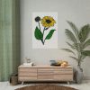 101894-66.jpg Sunflower Illustration Poster