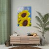 Sunflower Flower Air Clouds Poster
