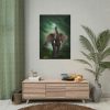 101894-86.jpg Elephant Hare Trees Fantasy Poster