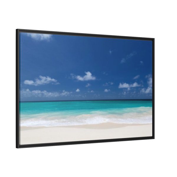 88289-1006.jpg Blue Sky Sandy Beach Aesthetic Landscape |Framed Canvas