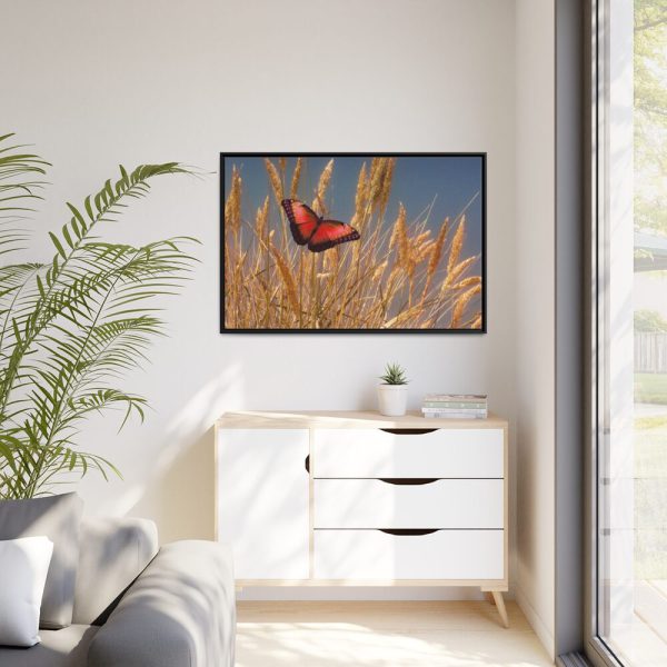 88289-103.jpg Grain Halme Cereals Butterfly Framed Canvas