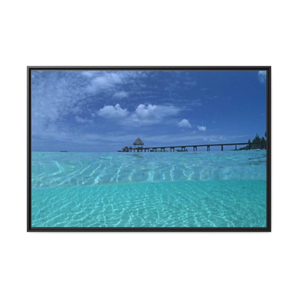 88289-1032.jpg Beautiful Beach Landscape Framed Canvas