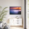 Lighthouse in the Dusk Framed Canvas