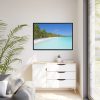 88289-1044.jpg Sunny Beach With Palm Tree Framed Canvas