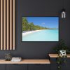 88289-1045.jpg Sunny Beach With Palm Tree Framed Canvas