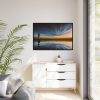 88289-1059.jpg Water Reflection and Lighthouse in Dusk Framed Canvas