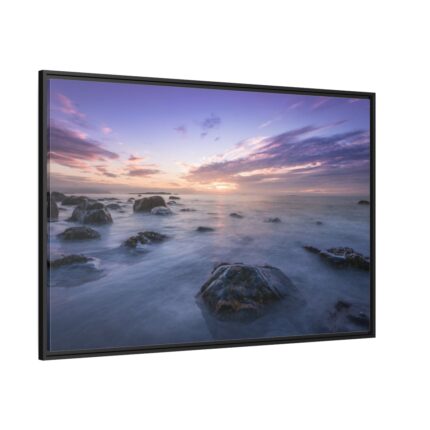 A Scenic Shot of The Clouds and Sunset Framed Canvas
