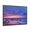 88289-1066.jpg Rocks, Pink, Purple and Navy Sky Framed Canvas