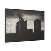 88289-1076.jpg Rainy Night from the Window Framed Canvas