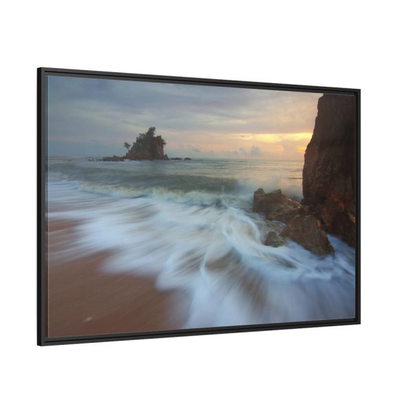 88289-1081.jpg Sunrise on Ocean Island Framed Canvas