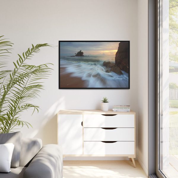 88289-1084.jpg Sunrise on Ocean Island Framed Canvas