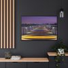 88289-1090.jpg Bridge in the Colors of the Rainbow Framed Canvas