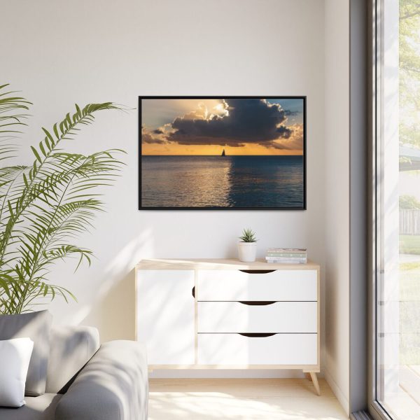 88289-1094.jpg Little Boat on the Ocean Framed Canvas