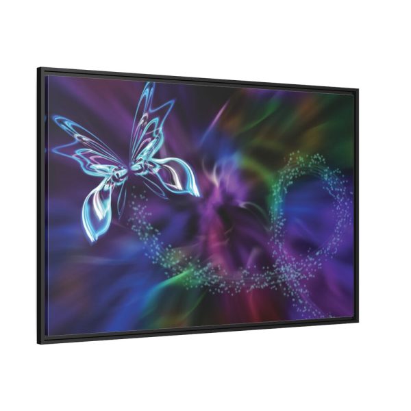 Abstract Fractal Butterfly Fantasy Framed Canvas