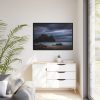 88289-1109.jpg Sunset During Storm is Comimg to the Island Framed Canvas