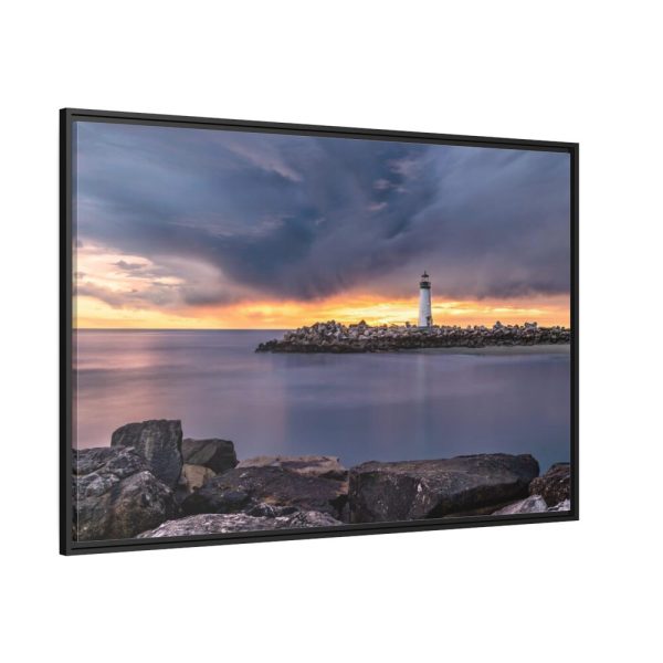 Walton Lighthouse Framed Canvas