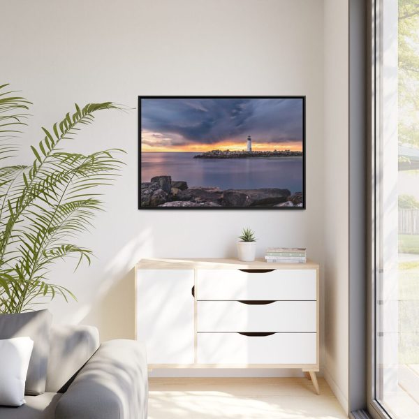 Walton Lighthouse Framed Canvas