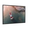 Lighthouse Drone View  Framed Canvas