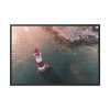 Lighthouse Drone View  Framed Canvas