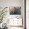 Lighthouse Drone View  Framed Canvas